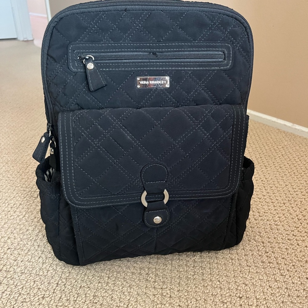 Vera Bradley Men's Quilted Black Backpack